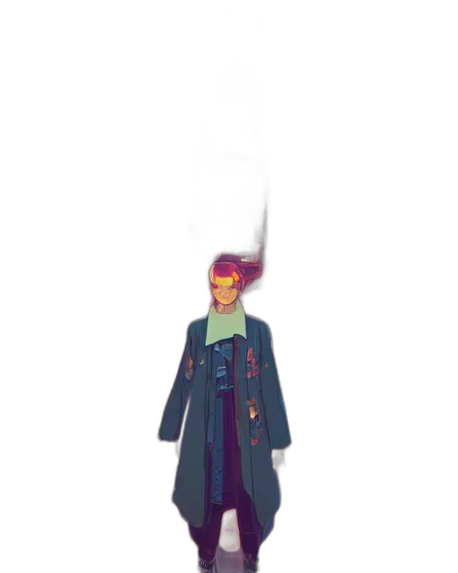 jacket, staff, sword, weapon transparent PNG cut-out