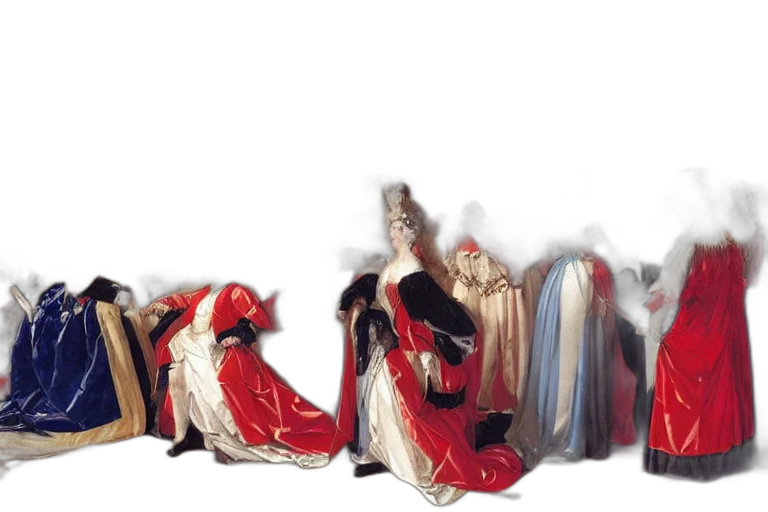 crown, dress, jewelry, shoes, concept art, oil painting, 3d render, photorealistic transparent PNG cut-out