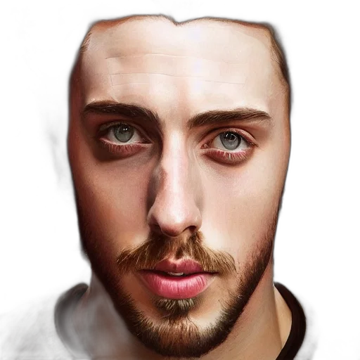 face, mask, hair, robot transparent PNG cut-out