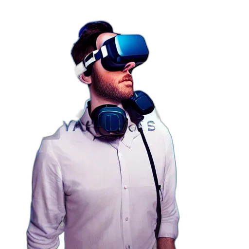 staff, 3d render, concept art, cyberpunk transparent PNG cut-out