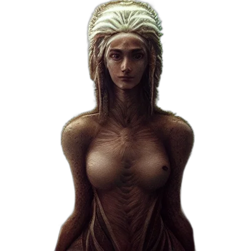 dress, face, jewelry, creature, fantasy art, concept art, comic book art, pixel art transparent PNG cut-out