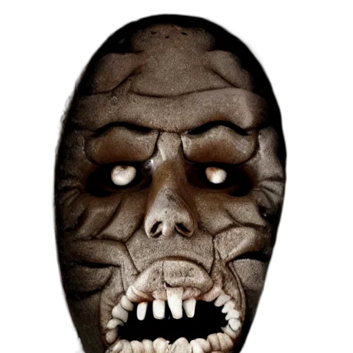 mask, face, creature, staff transparent PNG cut-out