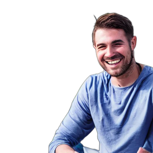 staff, face, jacket, man, huge, teeth, smiling transparent PNG cut-out