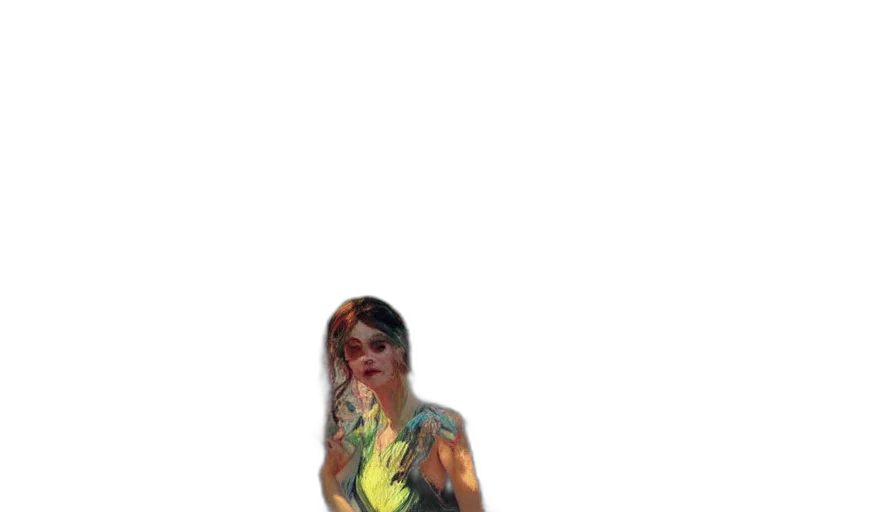 dress, creature, face, robot transparent PNG cut-out