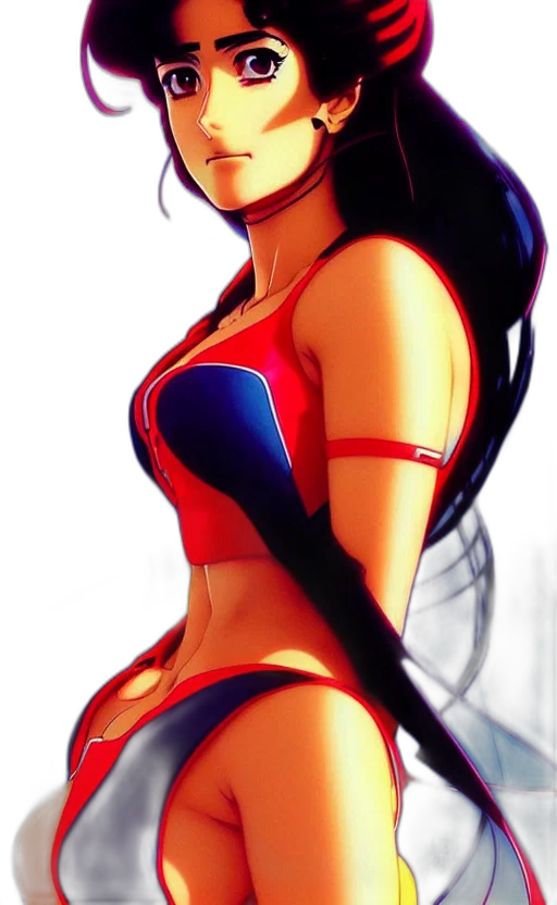 dress, comic book art, anime, fantasy art, concept art, red, colorful, neon transparent PNG cut-out