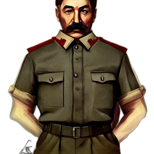 staff, face, jacket, weapon transparent PNG cut-out