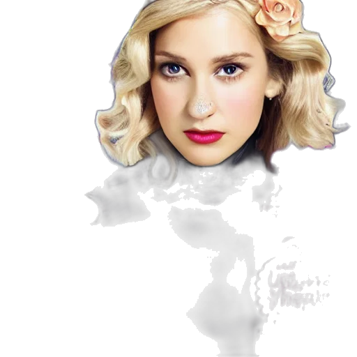face, crown, flower, hair transparent PNG cut-out