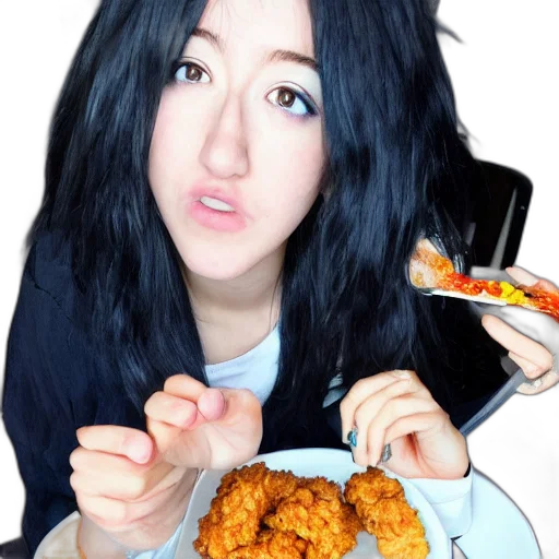 food, photorealistic, anime, cartoon transparent PNG cut-out
