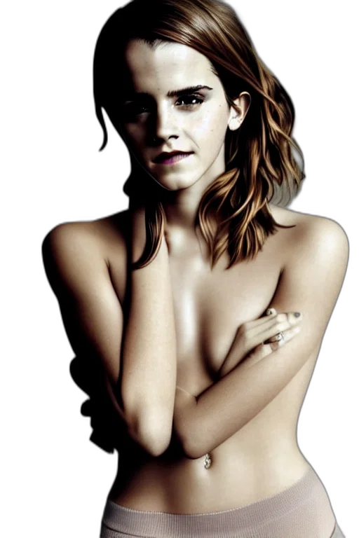 jewelry, dress, face, photorealistic, concept art, cartoon, emma, watson transparent PNG cut-out