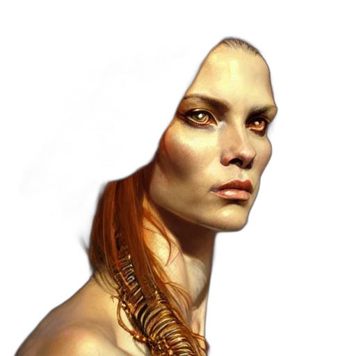 face, jewelry, staff, robot transparent PNG cut-out