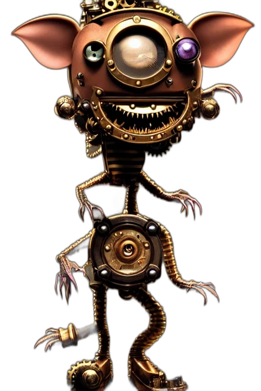 robot, staff, creature, mask, concept art, 3d render, fantasy art, comic book art transparent PNG cut-out