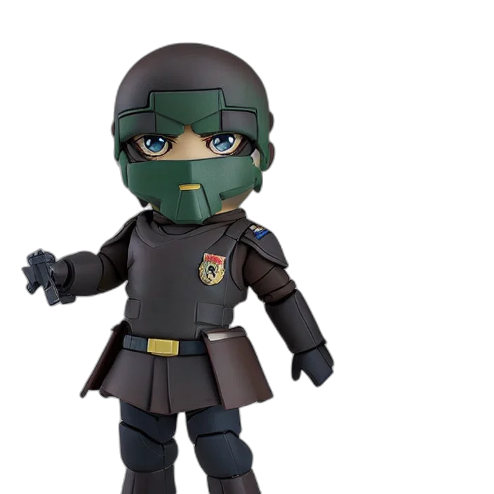 mask, concept art, 3d render, commander transparent PNG cut-out