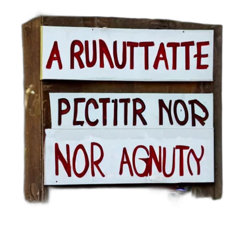 furniture, staff, sign, says, protect, nuts, depiction, squirrel transparent PNG cut-out