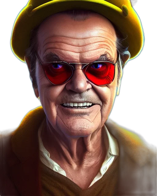 face, mask, staff, hat, comic book art, photorealistic, concept art, cartoon transparent PNG cut-out