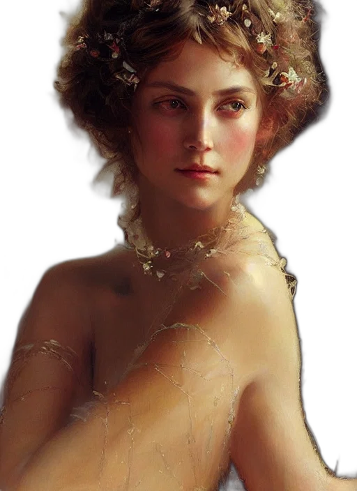 crown, jewelry, dress, face, photorealistic, oil painting, fantasy art, concept art transparent PNG cut-out