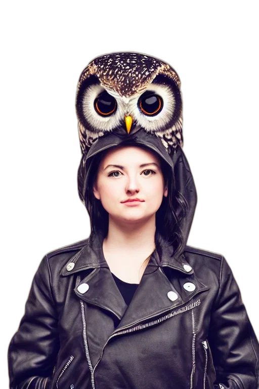 jacket, hat, animal, face, photorealistic, concept art, cartoon, front transparent PNG cut-out