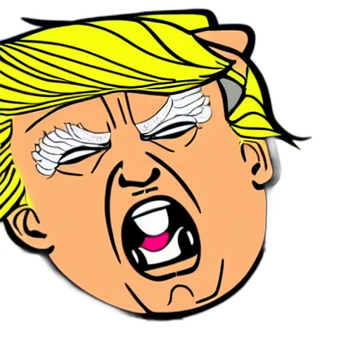 cartoon, comic book art, illustration, donald transparent PNG cut-out