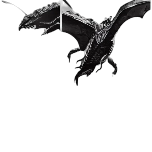 dragon, creature, animal, weapon transparent PNG cut-out