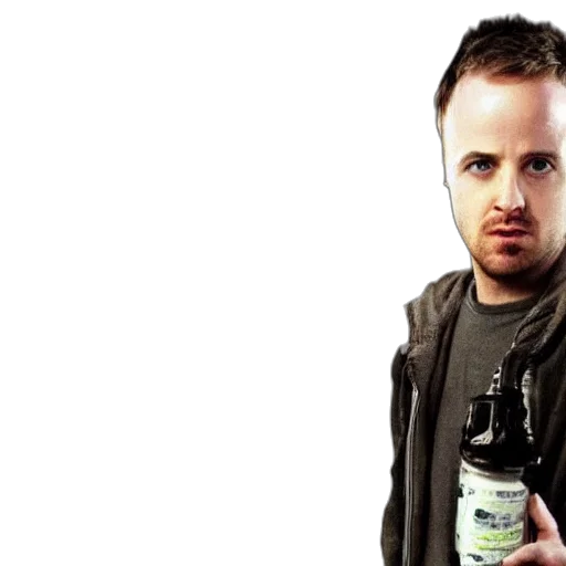 bottle, photorealistic, jesse, pinkman transparent PNG cut-out