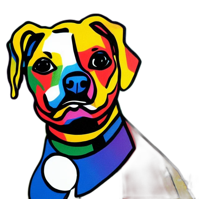 animal, staff, face, cartoon, pixel art, photorealistic, watercolor, neon transparent PNG cut-out