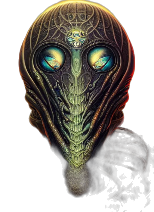 mask, creature, face, dragon transparent PNG cut-out