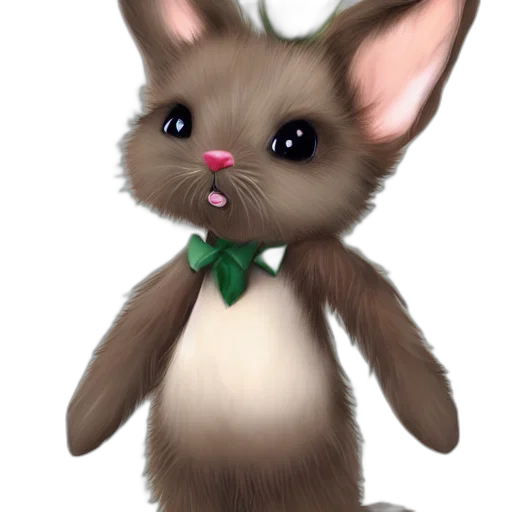 staff, animal, creature, 3d render transparent PNG cut-out