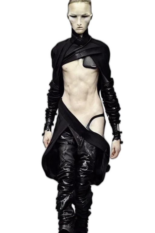 jacket, dress, creature, cyberpunk transparent PNG cut-out