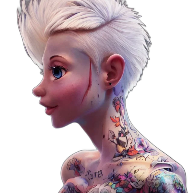 face, concept art, cartoon, fantasy art, photorealistic, pastel, full, body transparent PNG cut-out