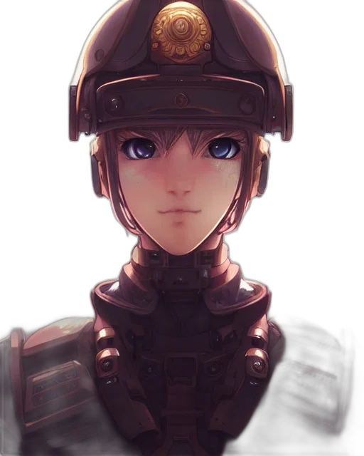 robot, face, staff, weapon, anime, concept art, cyberpunk, pixel art transparent PNG cut-out