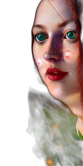 face, mask, creature, robot, photorealistic, oil painting, watercolor, fantasy art transparent PNG cut-out