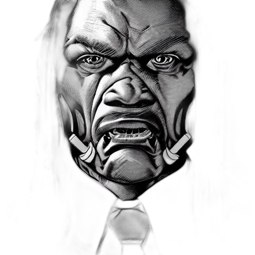 face, mask, creature, comic book art, concept art, photorealistic, cartoon, wall transparent PNG cut-out