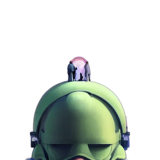 robot, mask, face, staff transparent PNG cut-out