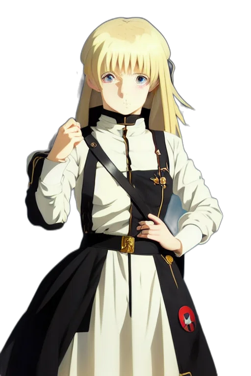 dress, staff, jacket, hat transparent PNG cut-out