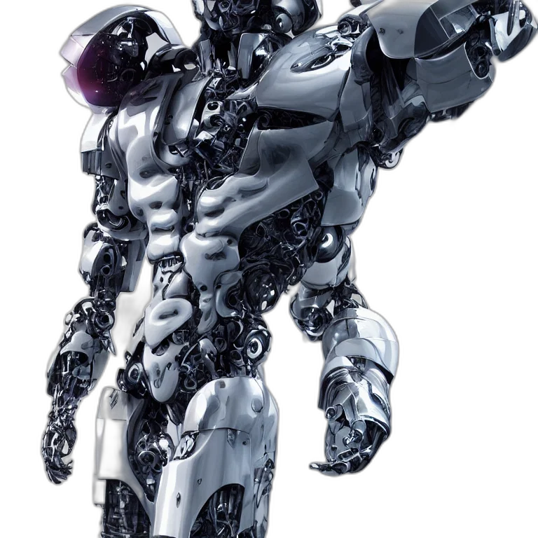 robot, weapon, concept art, 3d render, cyberpunk, comic book art, octane, render transparent PNG cut-out