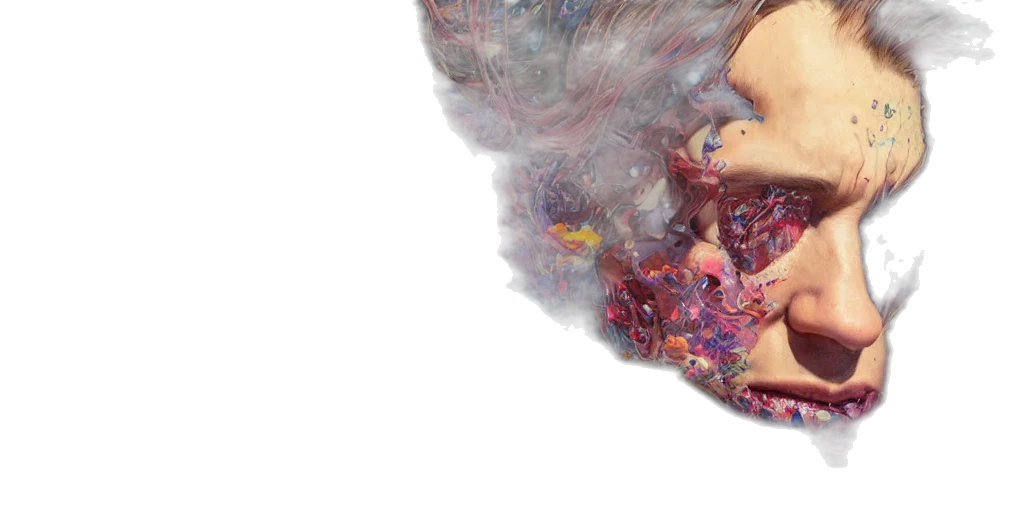 mask, dress, jewelry, hair transparent PNG cut-out