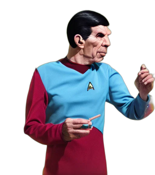 staff, concept art, outer space, spock, jamaican, dress, smoking, joint transparent PNG cut-out
