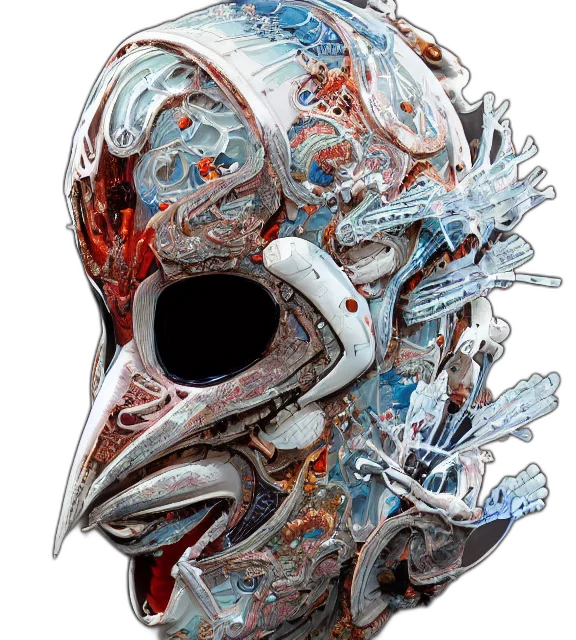 mask, face, jacket, robot transparent PNG cut-out
