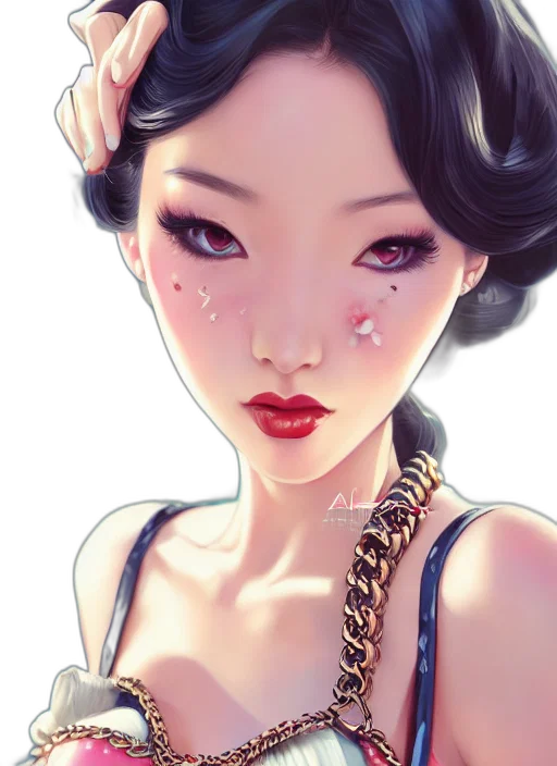 jewelry, face, photorealistic, fantasy art transparent PNG cut-out