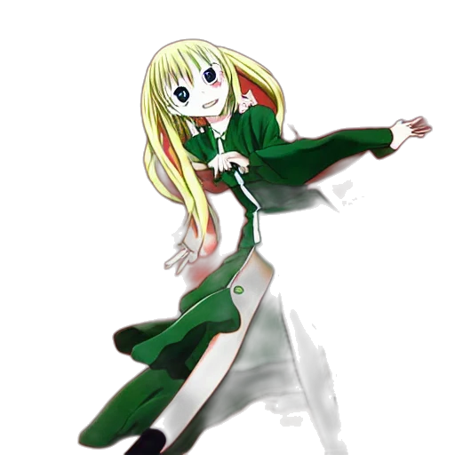 dress, staff, dragon, sword, anime, pixel art, cartoon, fantasy art transparent PNG cut-out