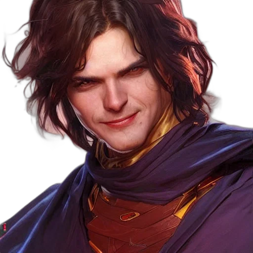 face, staff, dragon, fantasy art transparent PNG cut-out