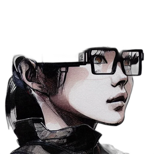 robot, face, mask, jacket, comic book art, concept art, photorealistic, cyberpunk transparent PNG cut-out