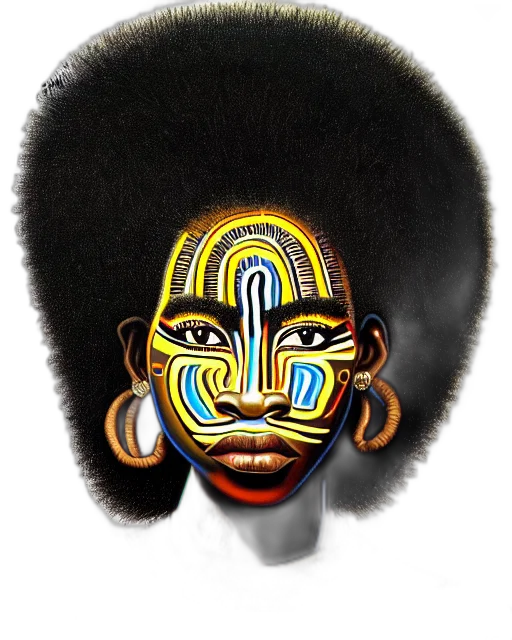 mask, face, hair, crown transparent PNG cut-out