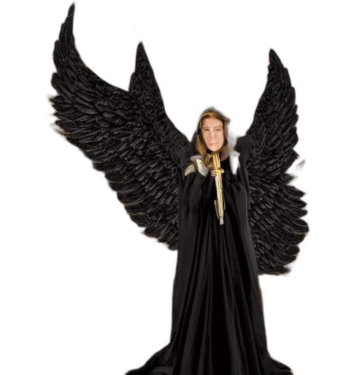 jacket, dress, staff, dark, full, length, picture, angel transparent PNG cut-out