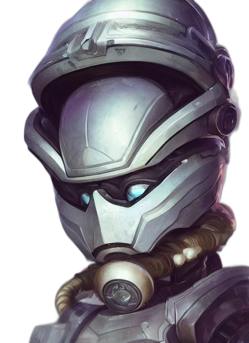 robot, face, mask, weapon, concept art, cyberpunk, fantasy art, pixel art transparent PNG cut-out