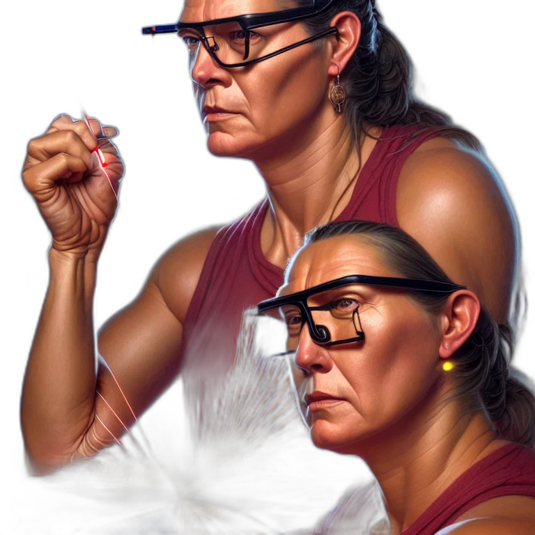 face, jewelry, staff, animal transparent PNG cut-out