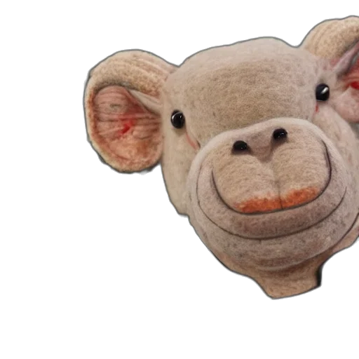 mask, face, animal, creature, 3d render, photorealistic, portrait, chef transparent PNG cut-out