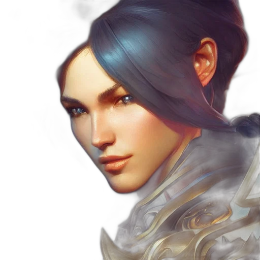 face, staff, dragon, weapon, fantasy art, photorealistic, concept art, oil painting transparent PNG cut-out