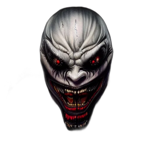 mask, face, creature, concept art transparent PNG cut-out