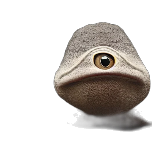 hat, animal, face, creature, 3d render, photorealistic, concept art, natural transparent PNG cut-out