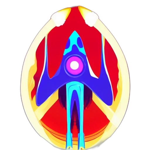 crown, jewelry, jacket, mask, concept art, anime, 3d render, vaporwave transparent PNG cut-out